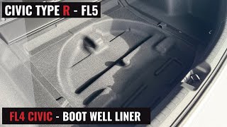 FL4 CIVIC BOOT WELL LINER  FL5 CIVIC TYPE R [upl. by Daren]