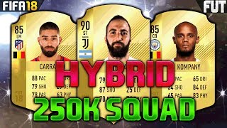 FIFA 18 200K250K Squad Builder feat HIGUAIN CARRASCO KOMPANY [upl. by Stroud]