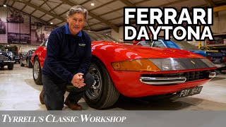 From Underneath to the Open Road Ferrari 365 GTB4 Daytona Experience  Tyrrells Classic Workshop [upl. by Johansen]