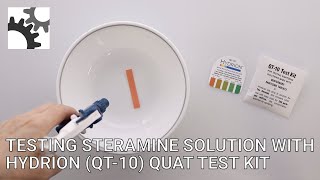 Hydrion QT10 Quat Test Kit [upl. by Ididn]