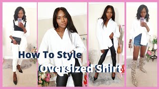 How To Styling An Oversized Zara Shirt In 6 Ways  Summer Outfit Ideas Lookbook [upl. by Rehotsirhc400]