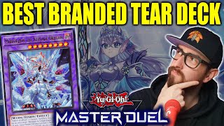 BEST BRANDED TEARLAMENTS DECK  GAMEPLAY MASTER DUEL RANKED [upl. by Anauqes]