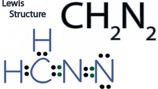 CH2N2 Lewis Structure How to Draw the Lewis Structure for CH2N2 [upl. by Alan]