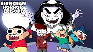 When Shinchan reacts to horror videos  Ft NOT YOUR TYPE  Shinchan horror episode [upl. by Akenna]