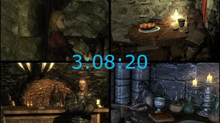 WR Skyrim  All Guilds Glitchless Speedrun in 30820 [upl. by Inilam]