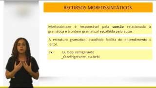 Português para concursos públicos  Interpretação Texto  Recursos Morfossintáticos [upl. by Enerod]