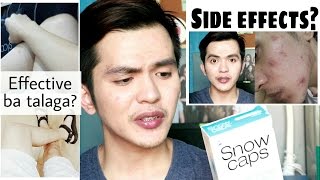 Snow Caps Glutathione Review  Side effects Di na daw effective [upl. by Naahsar]