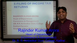 EFiling of Income Tax Return with practical under ELearning Program [upl. by Idnam]