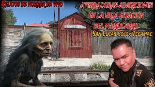 ATERRADORAS PRESENCIAS EN ESTACION DEL VIEJO TREN DE XOLOX  la descarnada que camina por las vías [upl. by Tak]