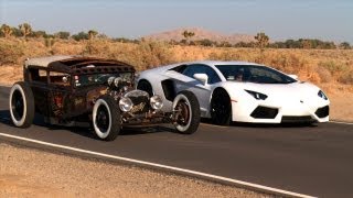 Rat Rod vs Lamborghini Aventador Roadkill Episode 5 [upl. by Manno412]