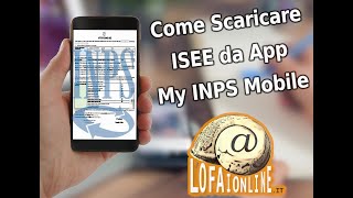 Come Scaricare lattestazione ISEE dallapp INPS Mobile [upl. by Inol]