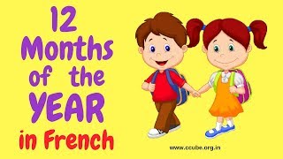 The French Months of the Year with pronunciation  Les mois de lannée [upl. by Kcirdneked699]