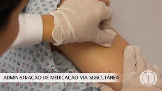 Administração de Medicação via Subcutânea [upl. by Darlleen487]