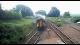 Passenger Train Arriving Railway Station At Rannoch Moor On History Visit To The Highlands Scotland [upl. by Carly]