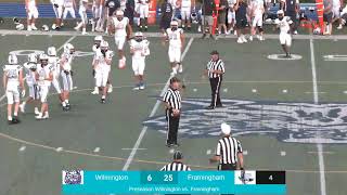 Preseason Wilmington High School Varsity Football vs Framingham 9123 [upl. by Raychel728]