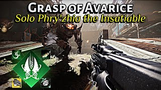 Destiny 2  Strand Titan Easy SOLO Phryzhia the Insatiable  Grasp of Avarice [upl. by Gnay354]