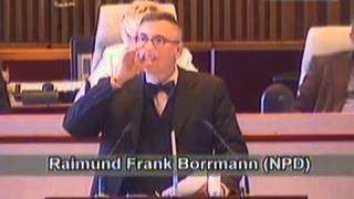 quotBürger des Landesquot  Raimund Borrmann NDP Landtag fail [upl. by Llenaej]