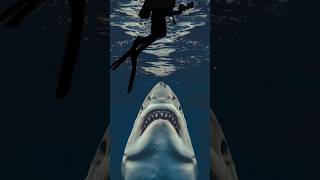 Incredible Footage Of Tiger Shark Attack  shark tigershark ocean sea trending shorts [upl. by Atikel]