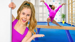 I Built a Gymnastics Gym in my House for Simone Biles [upl. by Joelynn402]