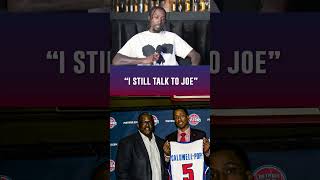 Kentavious CaldwellPope Still Talks To Joe Dumars detroitpistons detroitbasketball nba shorts [upl. by Ahras]