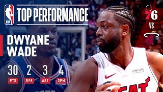 Dwyane Wade Puts On A Show In Final Home Game  April 9 2019 [upl. by Adams198]