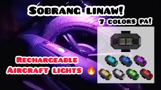 Rechargeable aircraft lights para sa motor nyu at para iwas drain yung battery [upl. by Jarin]