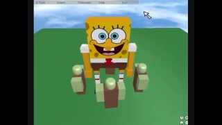 Many Ways to kill Spongebob in ROBLOX [upl. by Htrahddis]