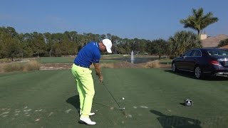 JUSTIN THOMAS 120fps SLOW MOTION DTL IRON GOLF SWING [upl. by Noskcaj]