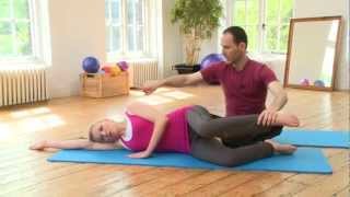 Clam Oyster  Single leg extension  Leg Abduction Sequence Pilates Exercise from yoopodcom [upl. by Feer]