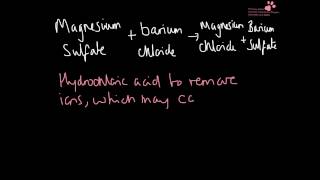 Test for Sulfate Ions ALevel Chemistry Practical [upl. by Ainafetse24]