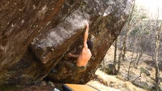 Gorge Boulder Glen Nevis [upl. by Ayekan]