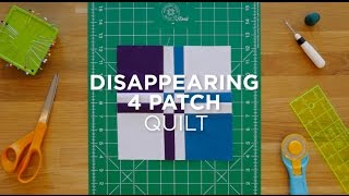 Make a Disappearing Four Patch  Quilt Snips [upl. by Ecyal]