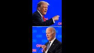 The CNN Presidential debate in 60 seconds [upl. by Lennie14]