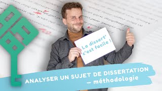 Bien analyser le sujet pour réussir sa dissertation de français le tout avec des exemples Bac 2024 [upl. by Darb]