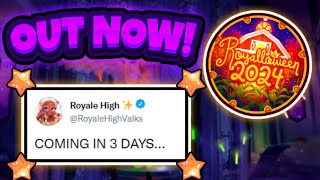 ROYALE HIGH UPDATE OUT NOW FULL UPDATE IN 3 OR 4 DAYS 🍬 Eveningfall ⭐ [upl. by Ballard]