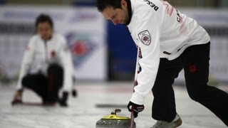 CURLINGWorld Mixed Doubles Chp 2013  Group A RUSCAN [upl. by Kitchen]