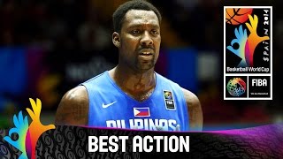 Blatche three pointer send crowd into raptures  2014 FIBA Basketball World Cup [upl. by Ybocaj156]