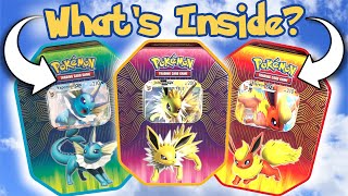 I Opened Jolteon Flareon and Vaporeon GX Tins From 2019 [upl. by Livesay]