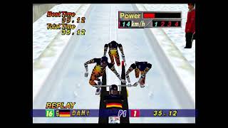 Nagano Winter Olympics ’98 N64  Bobsleigh  3512s [upl. by Kerekes]