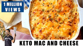 Keto Mac and Cheese Cauliflower Cheese  Keto Recipes  Headbangers Kitchen [upl. by Trelu784]