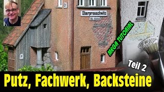 MEGA TUTORIAL Modellbau Blockstelle Oberpreuschwitz  Teil 2  Gebäude in H0 kunstmichiworld 066 [upl. by Hobey]