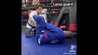 The lasso sweep from close guard position in Brazilian jujitsu [upl. by Elumas885]