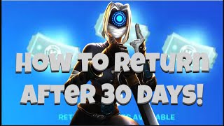 HOW TO REFUND FORTNITE SKINS AFTER 30 DAYS [upl. by Lyrrad]