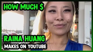 How Much Raina Huang Get paid From YouTube [upl. by Aylmar]