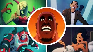 Shaq Fu A Legend Reborn  Barack Fu  All Bosses  Endings [upl. by Asoramla625]