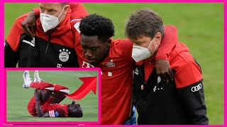 Alphonso Davies injuryCanada Bayern Munich star departs Copa America semifinal [upl. by Lilithe]