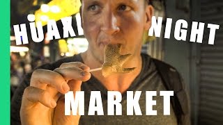 Best Taiwanese STREET FOOD in Huaxi Night Market [upl. by Ahseinar]