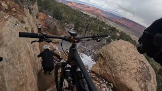 Moab Rocks Stage 1 Porcupine Rim April 6 2024 [upl. by Dnomar]