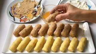 Kaşarlı patates kroket✔️ 5 dakikada hazır [upl. by Lynelle]