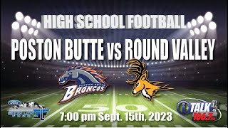 POSTON BUTTE vs ROUND VALLEY High School Football Full Game [upl. by Zsolway]